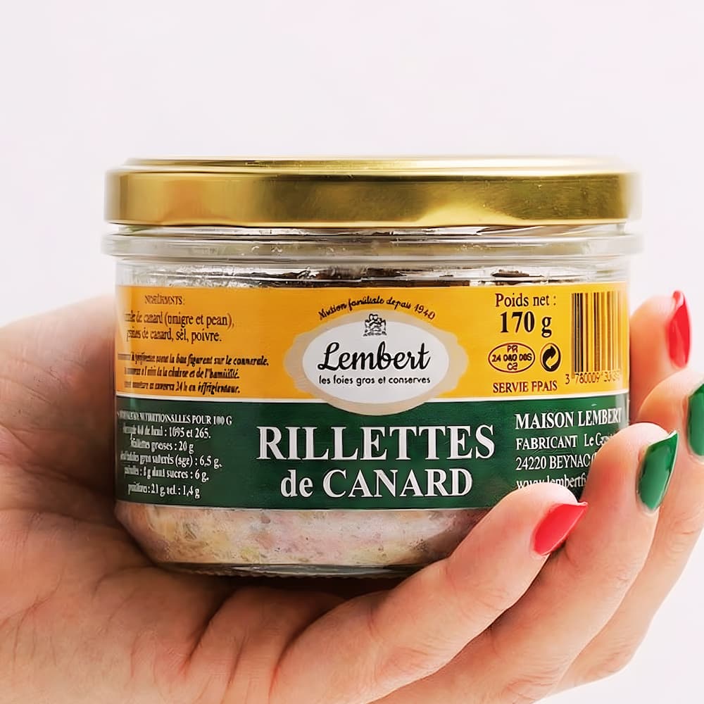 Rillettes de Canard Enten-Rillettes · 170 g im Glas Maison Lembert