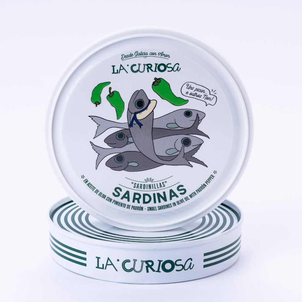 Sardinillas mit Pimiento de Padrón 10–14 Stück La Curiosa