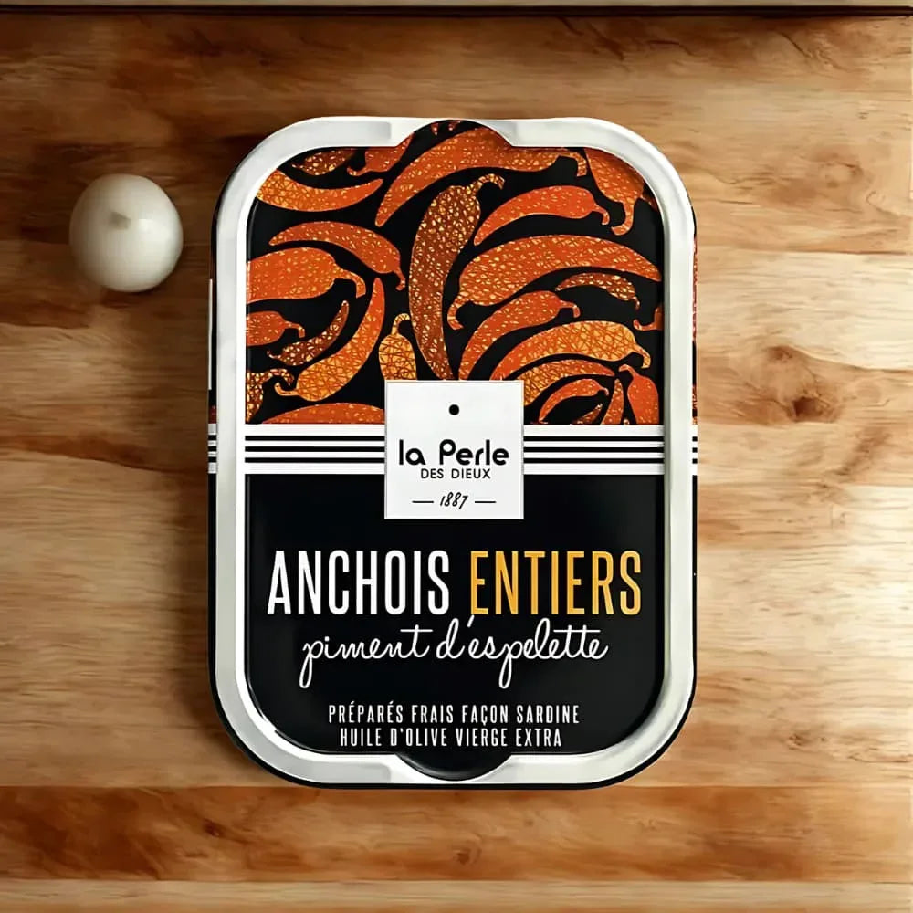 Ganze Sardellen mit Piment d'Espelette - Perle des Dieux - Maître Philippe & Filles