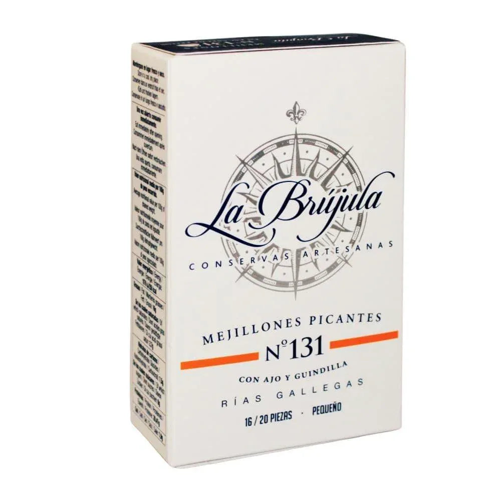 Scharfe Muscheln mit Knoblauch aus Galizien N°131 🔥🔥 Conservas La Brujala