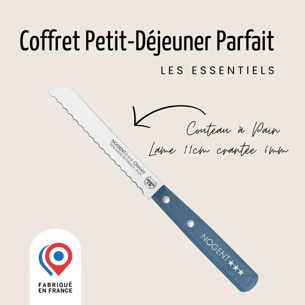 Duo Frühstücksset - Pfauenblau - Nogent 3 Étoiles - Maître Philippe & Filles