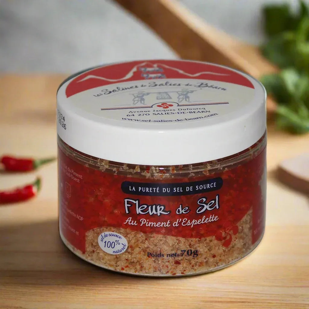 Fleur de Sel de Salies-de-Béarn 70g mit Piment d'Espelette - Salines de Salies-de-Béarn - Maître Philippe & Filles