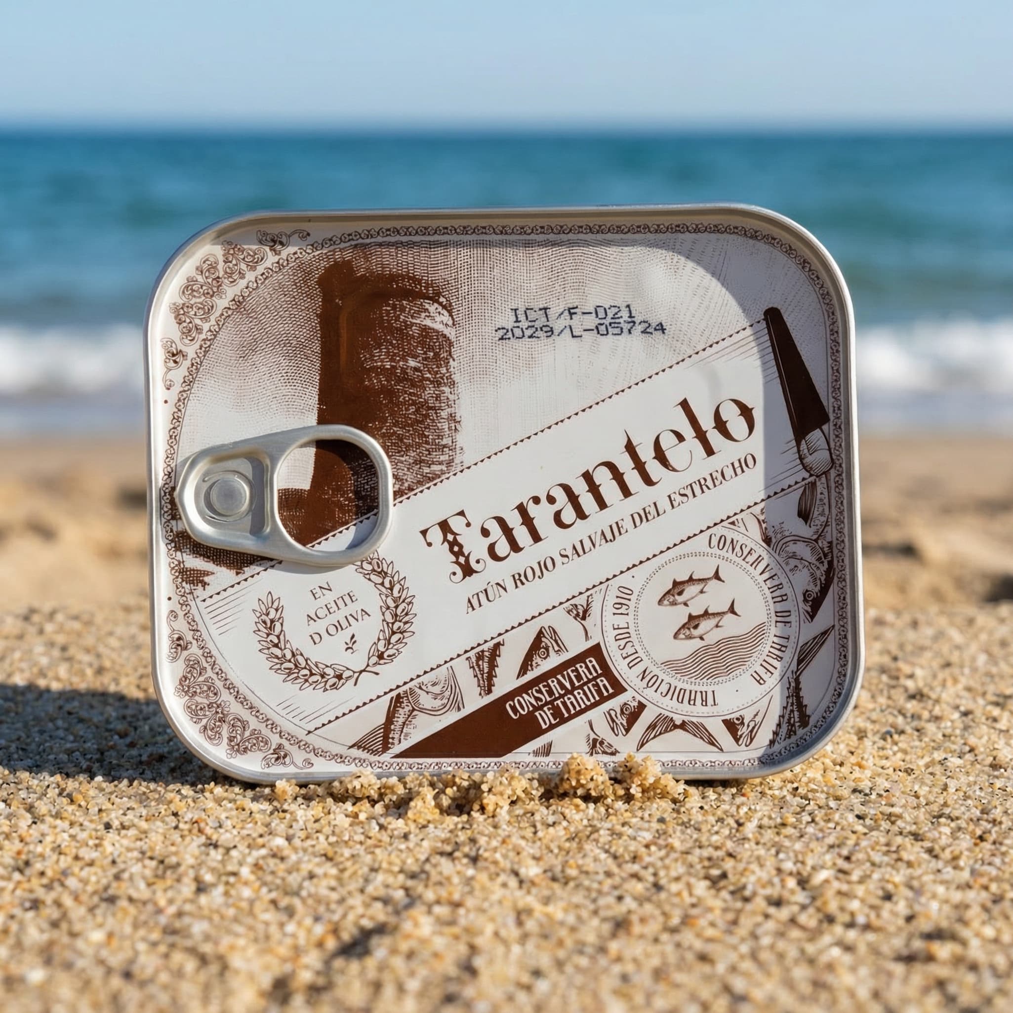 Tarantelo vom wilden roten Thunfisch aus Tarifa in Olivenöl Conservera de Tarifa