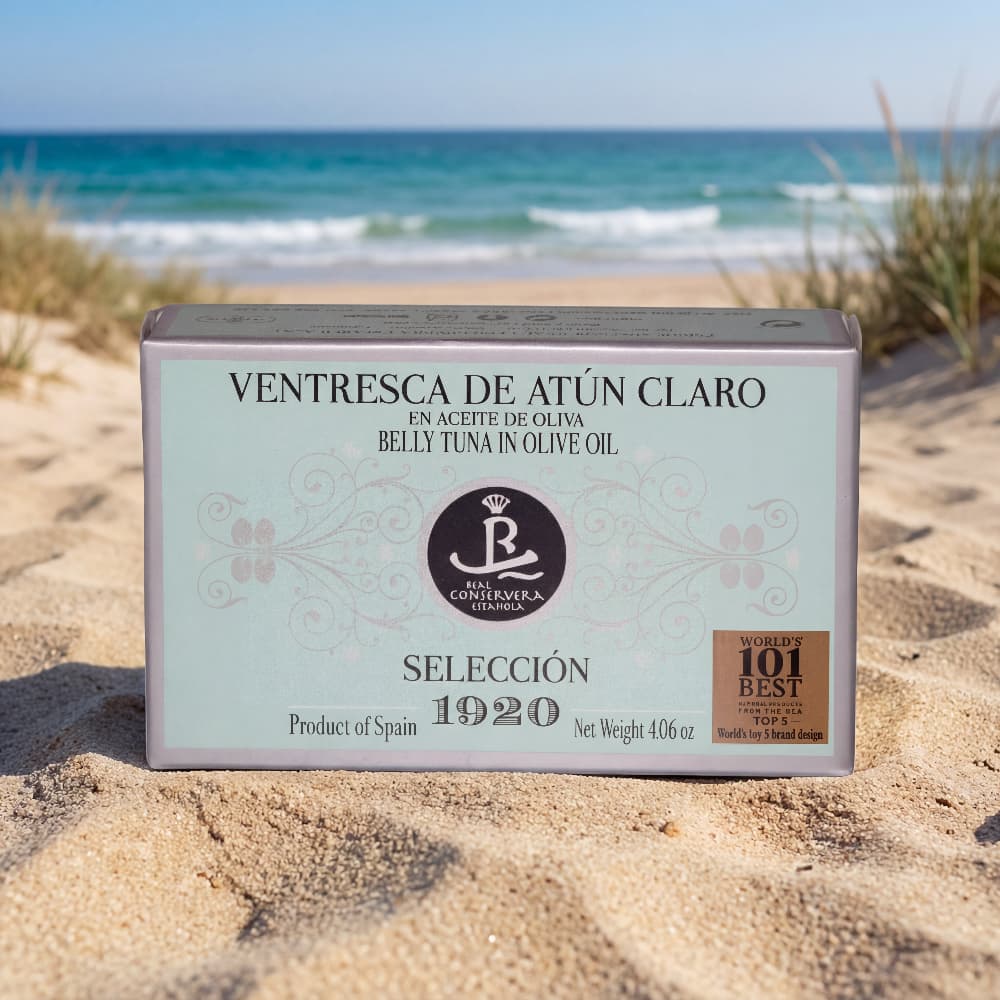 Ventresca de Atún Claro en Aceite de Oliva (Heller Thunfischbauch) – Selección 1920 Real Conservera Española