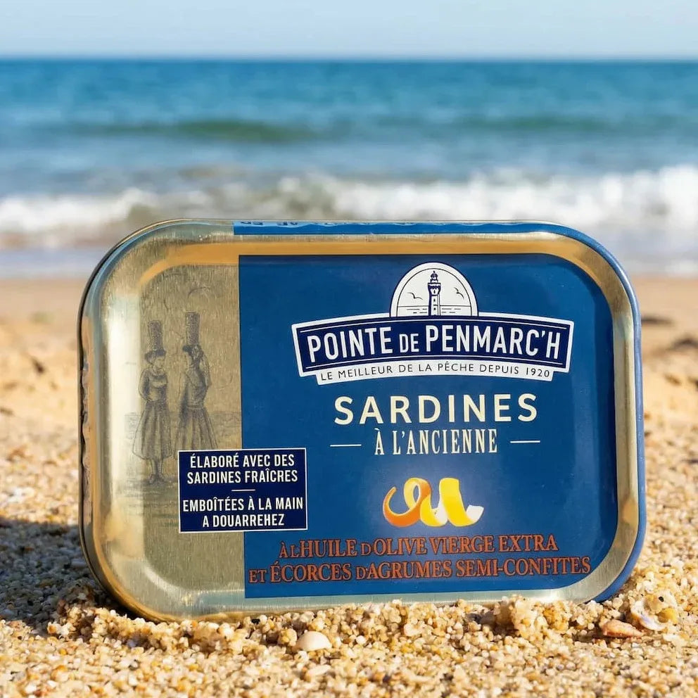 Sardine in Olivenöl mit kandierten Zitrusfrüchten La Pointe de Penmarch
