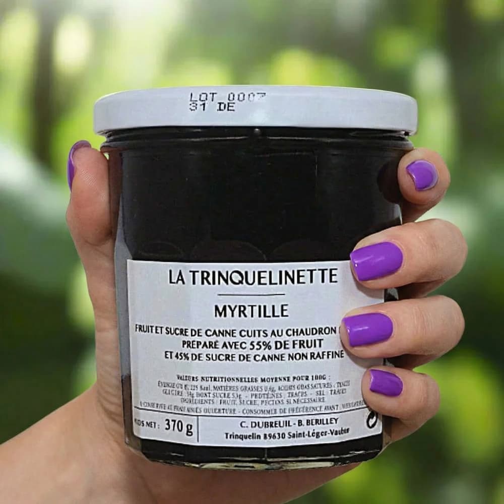 Wilde Blaubeeren-Konfitüre Extra 370g La Trinquelinette