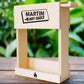 Leere Holzkiste für 3 Flaschen Hot Chili Saucen Maison Martin Maison Martin