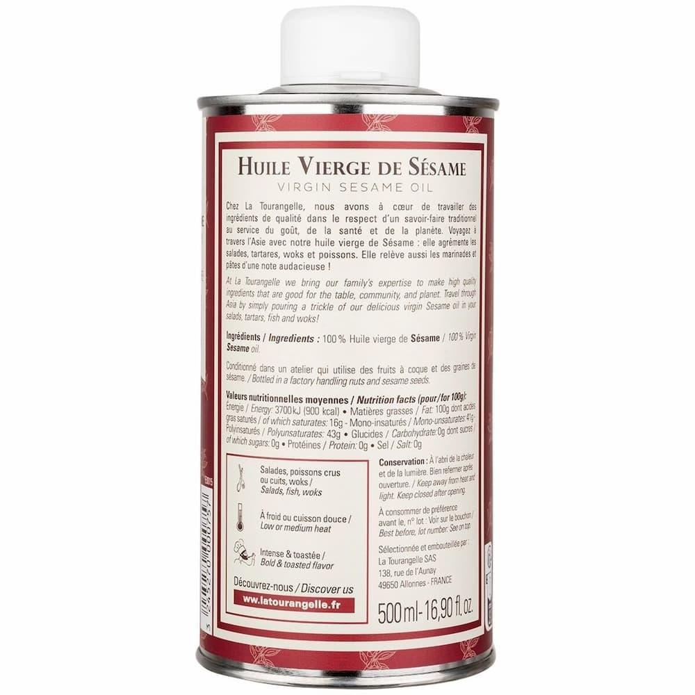 Getoastetes Sesamöl nativ (500ml) - La Tourangelle - Maître Philippe & Filles