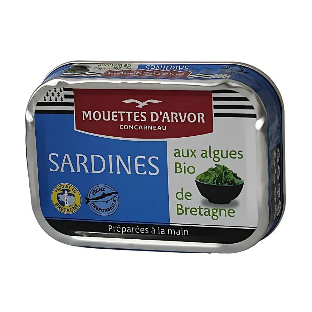 Sardinen mit Algen aus der Bretagne Mouettes d'Arvor