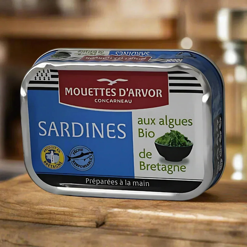 Sardinen mit Algen aus der Bretagne Mouettes d'Arvor