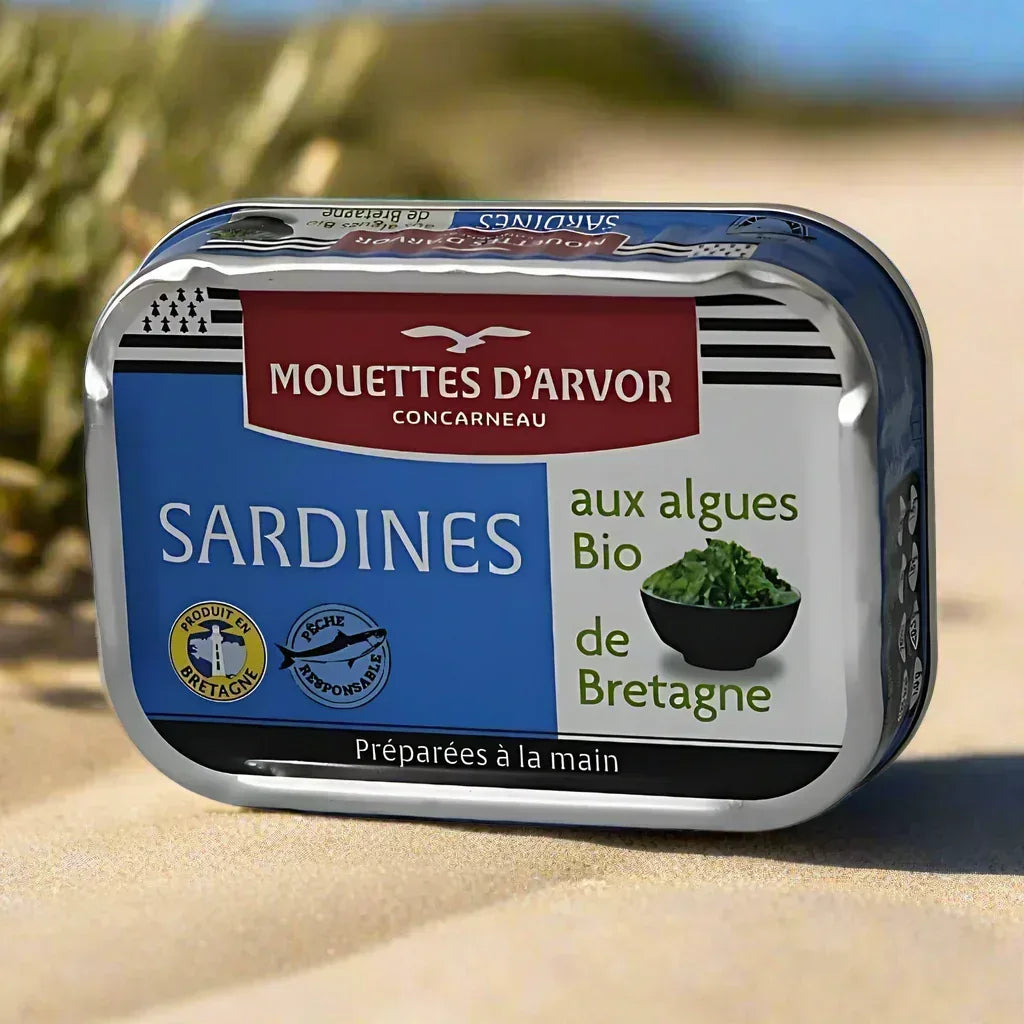 Sardinen mit Algen aus der Bretagne Mouettes d'Arvor