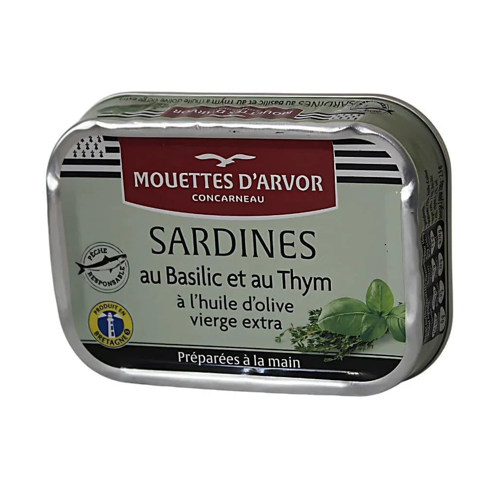 Sardinen mit Thymian und Basilikum - Mouettes Arvor - Maître Philippe & Filles