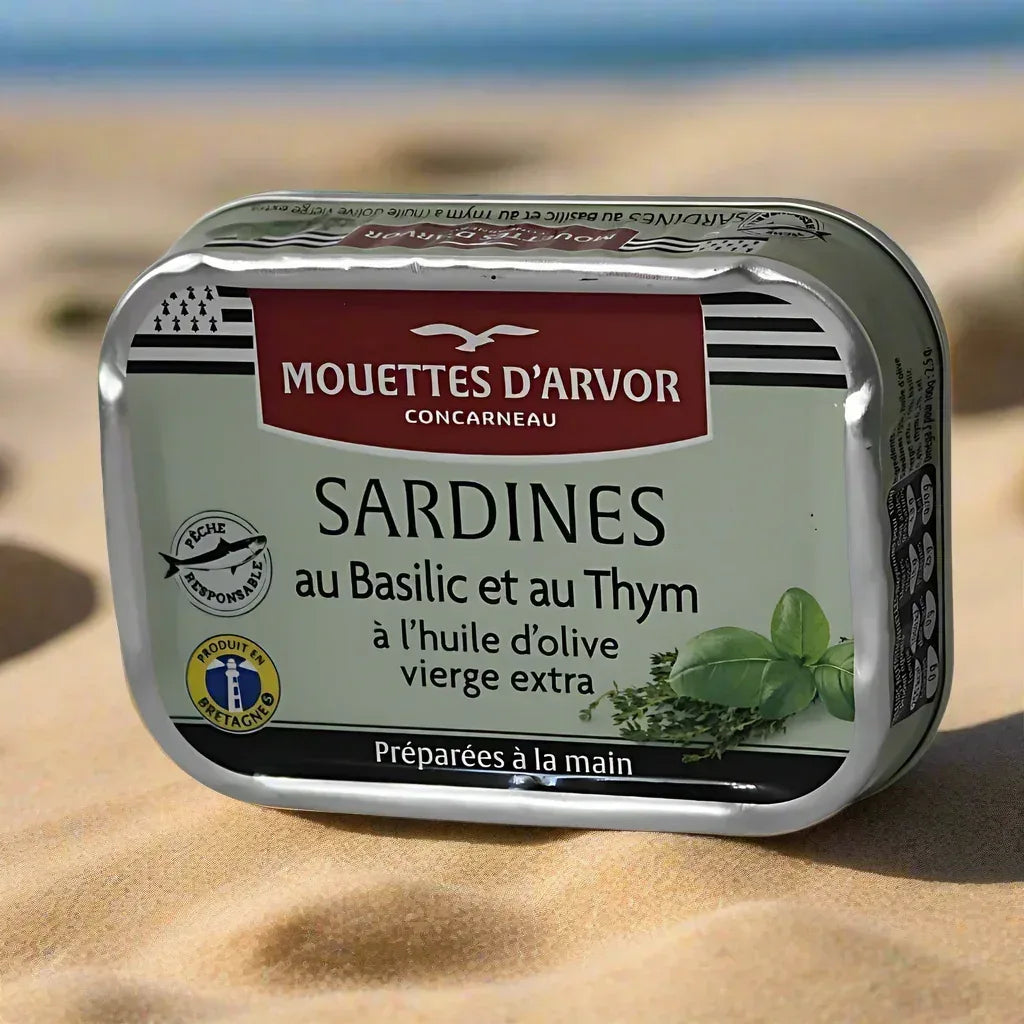 Sardinen mit Thymian und Basilikum - Mouettes Arvor - Maître Philippe & Filles
