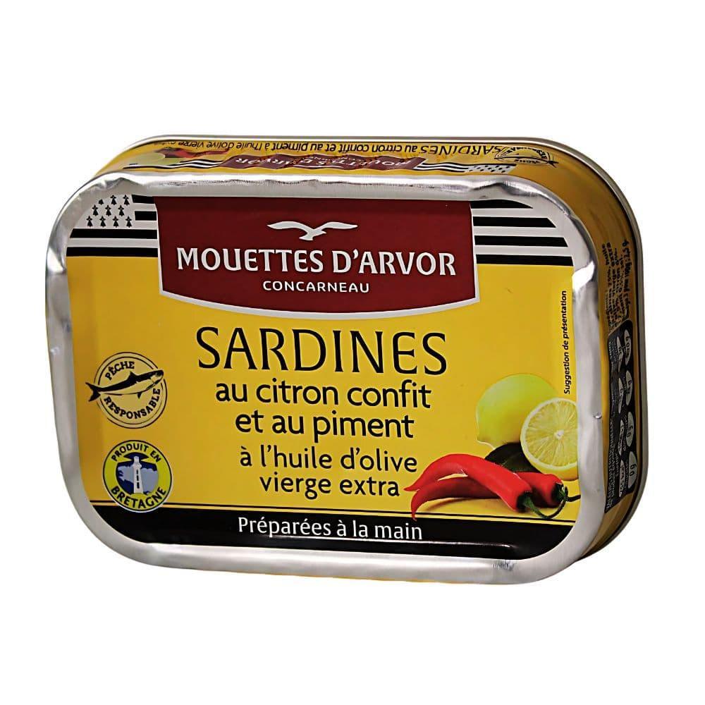 Sardinen mit konfierter Zitrone und Piment (Chili) - Mouettes Arvor - Maître Philippe & Filles