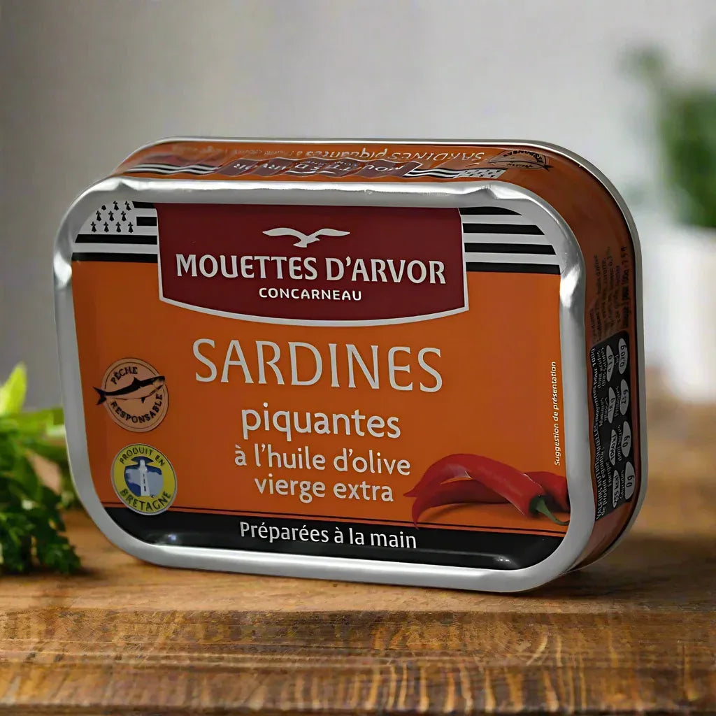 Sardinen in pikantem Olivenöl - Mouettes Arvor - Maître Philippe & Filles