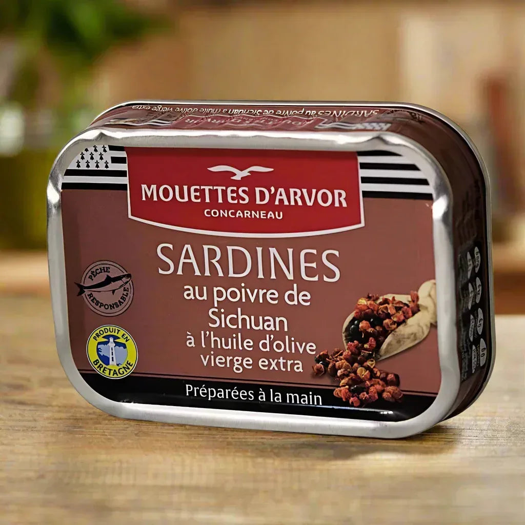Sardinen mit Szechuanpfeffer Mouettes Arvor