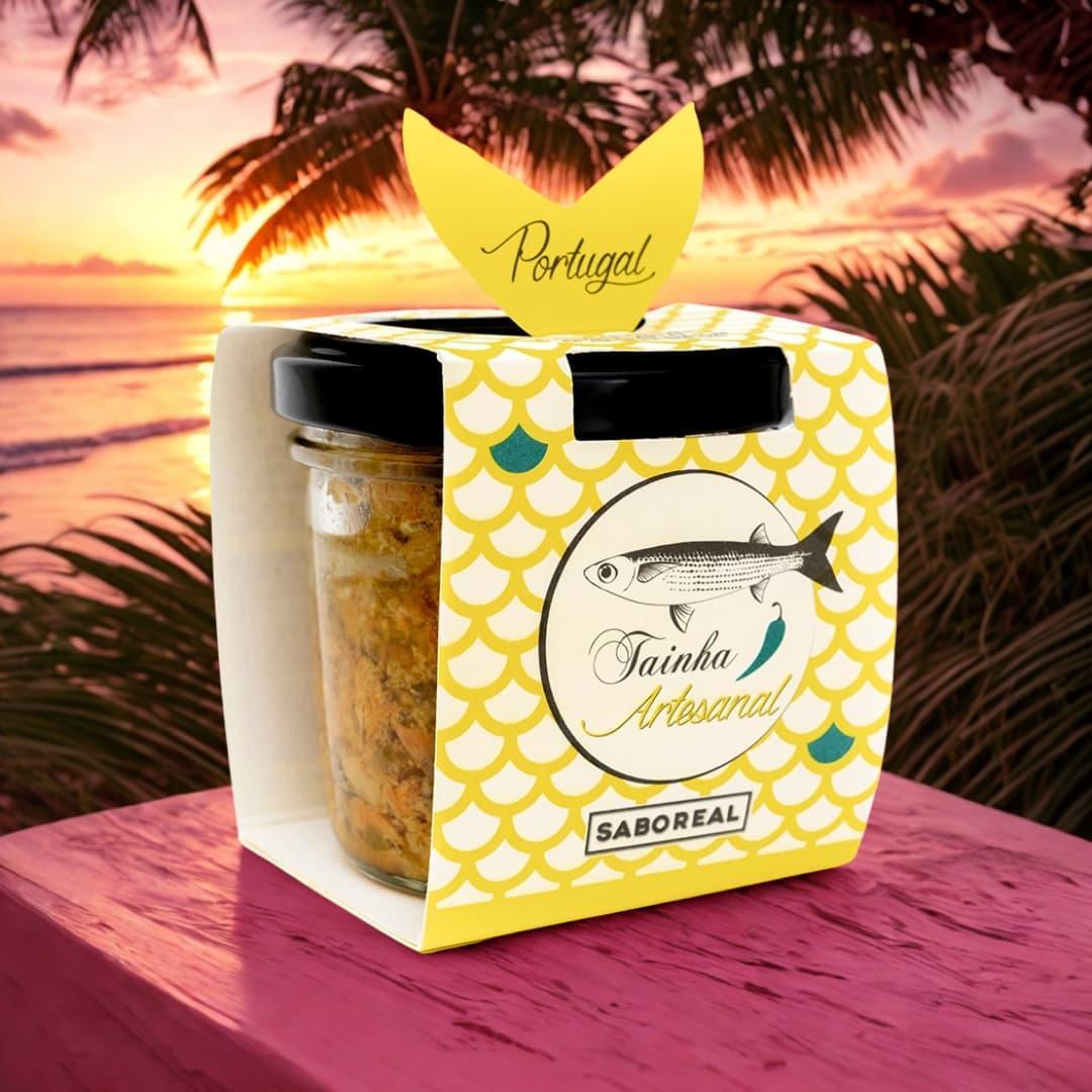 PETISCADA Meeräsche mit Kichererbsen, Minze und Jalapeño SABOREAL 100g - Conserveira do Arade - Maître Philippe & Filles