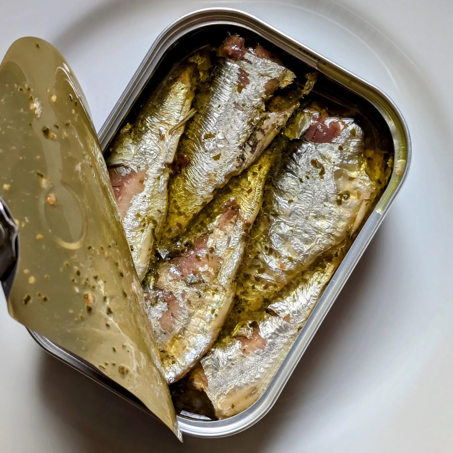 Sardinen mit Knoblauch und Olivenöl Extra Vergine Mouettes Arvor
