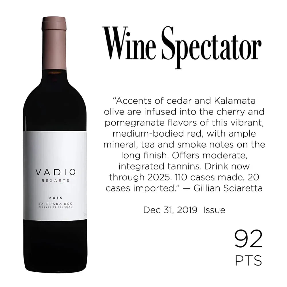 Vadio Tinto Rexarte 2015 - Bairrada - Vadio - Maître Philippe & Filles