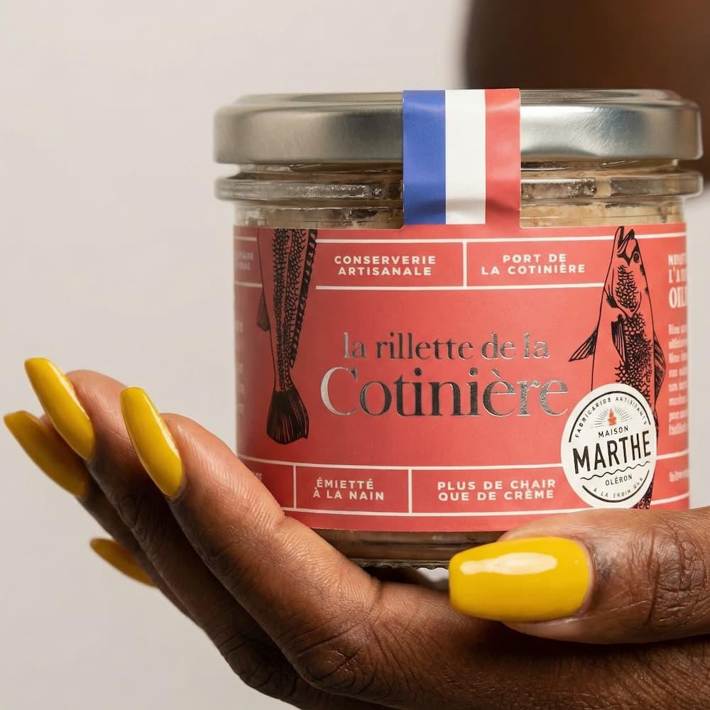 Rillette de la Cotinière - Geräucherter magerer Bauchspeck vom Schwein und Adlerfisch - Maison Marthe - Maître Philippe & Filles