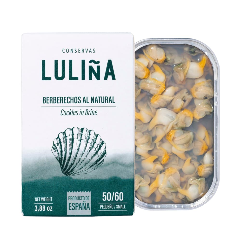 Berberechos al Natural 50/60 Stück (Herzmuscheln im eigenen Saft) Conservas Lulina