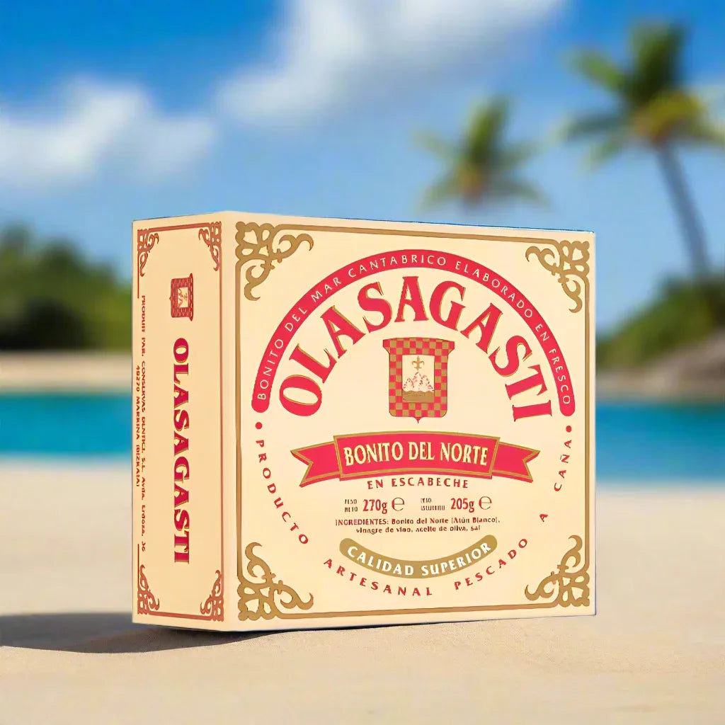 Weißer Thunfisch en Escabeche - Bonito del Norte in würziger Marinade 120g - Conservas Olasagasti - Maître Philippe & Filles