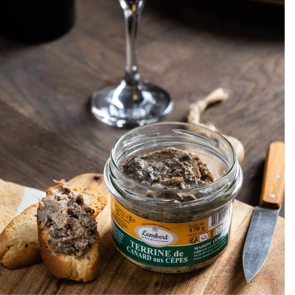 Entenpastete mit Steinpilzen 170g Maison Lembert