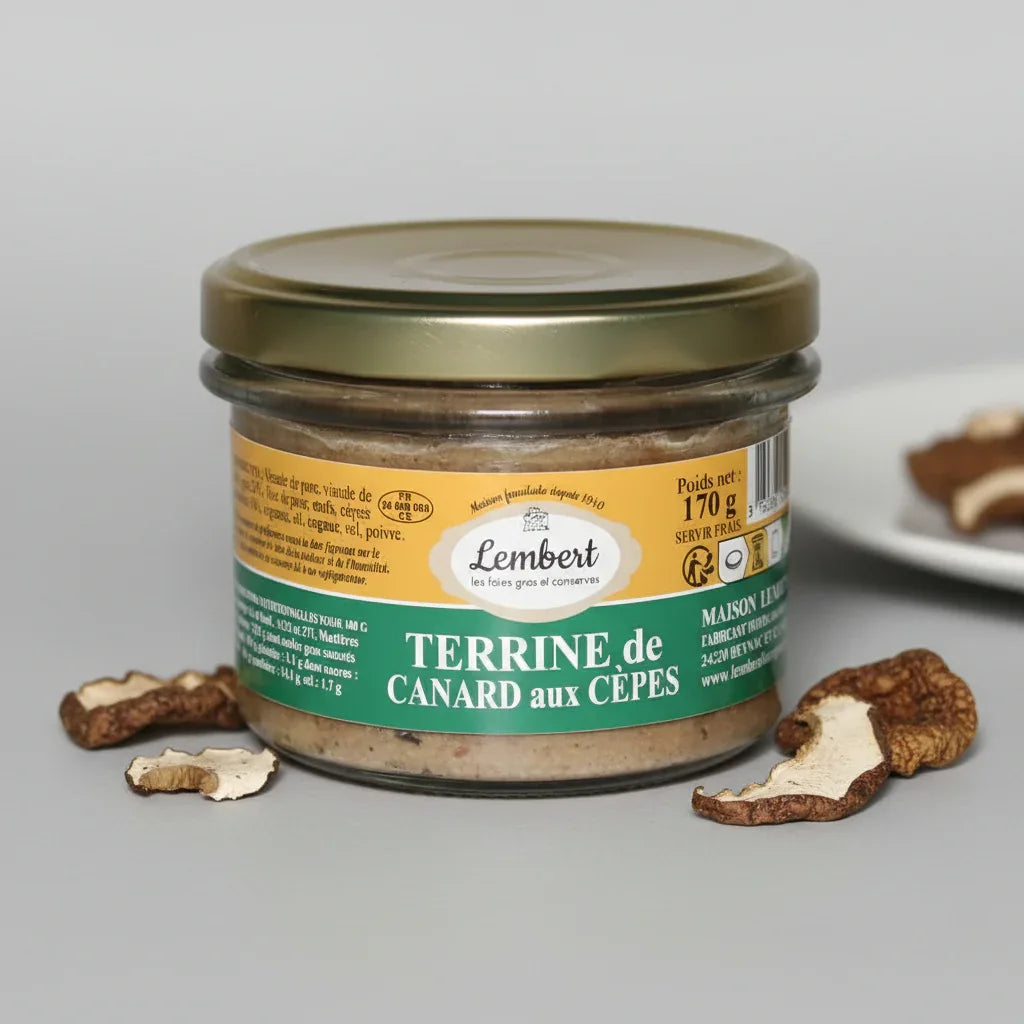 Entenpastete mit Steinpilzen 170g Maison Lembert