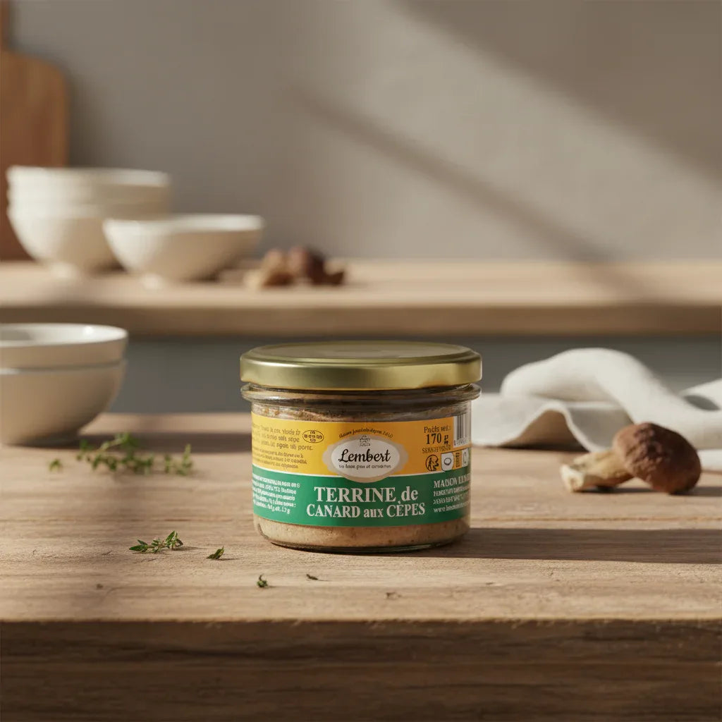Entenpastete mit Steinpilzen 170g Maison Lembert