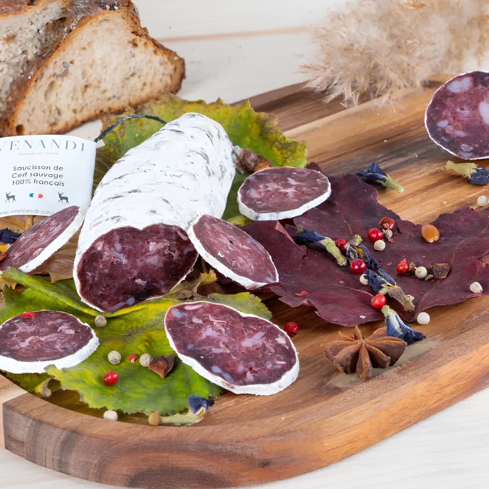 Saucisson de Cerf Sauvage 100% Français (Wildhirsch-Salami) 180g