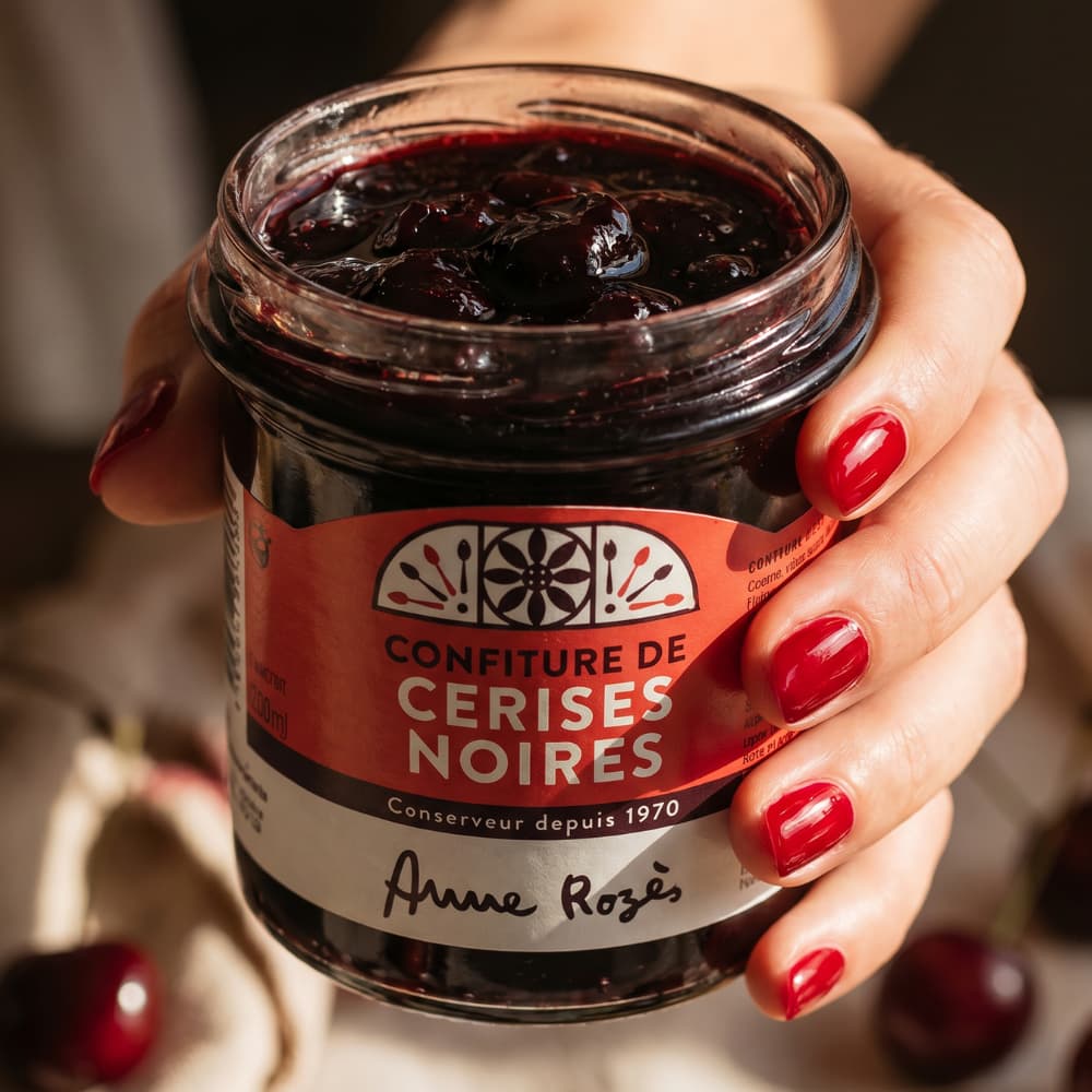 Schwarzkirschmarmelade Extra aus Baskenland Anne Rozes