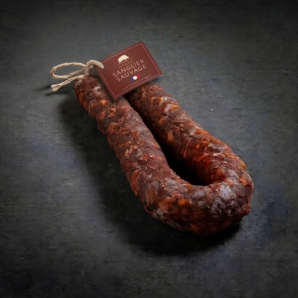 Chorizo de Sanglier Sauvage 100% Français (Wildschwein-Chorizo mit Paprika) 250g Venandi