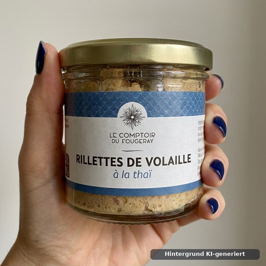 Geflügel-Rillettes Thai-Art 120 g Le Comptoir du Fougeray
