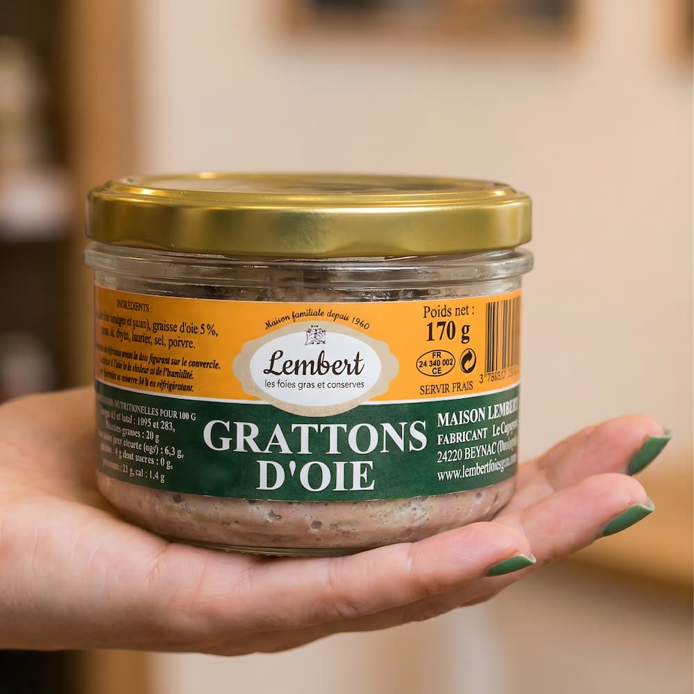 Grattons d'Oie - Gänse-Grattons · 170 g im Glas Maison Lembert