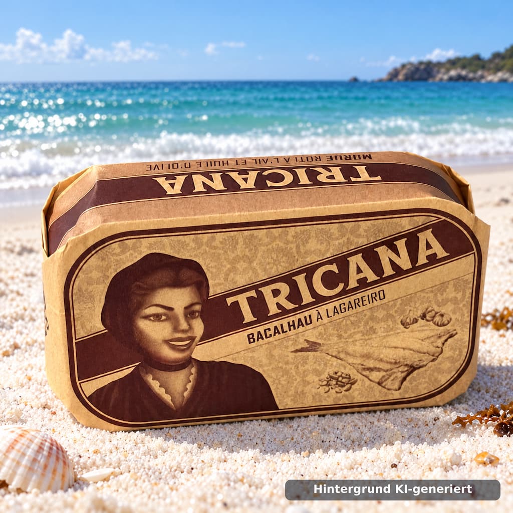 Bacalhau à Lagareiro – Kabeljau in Knoblauch-Olivenöl 120g Tricana