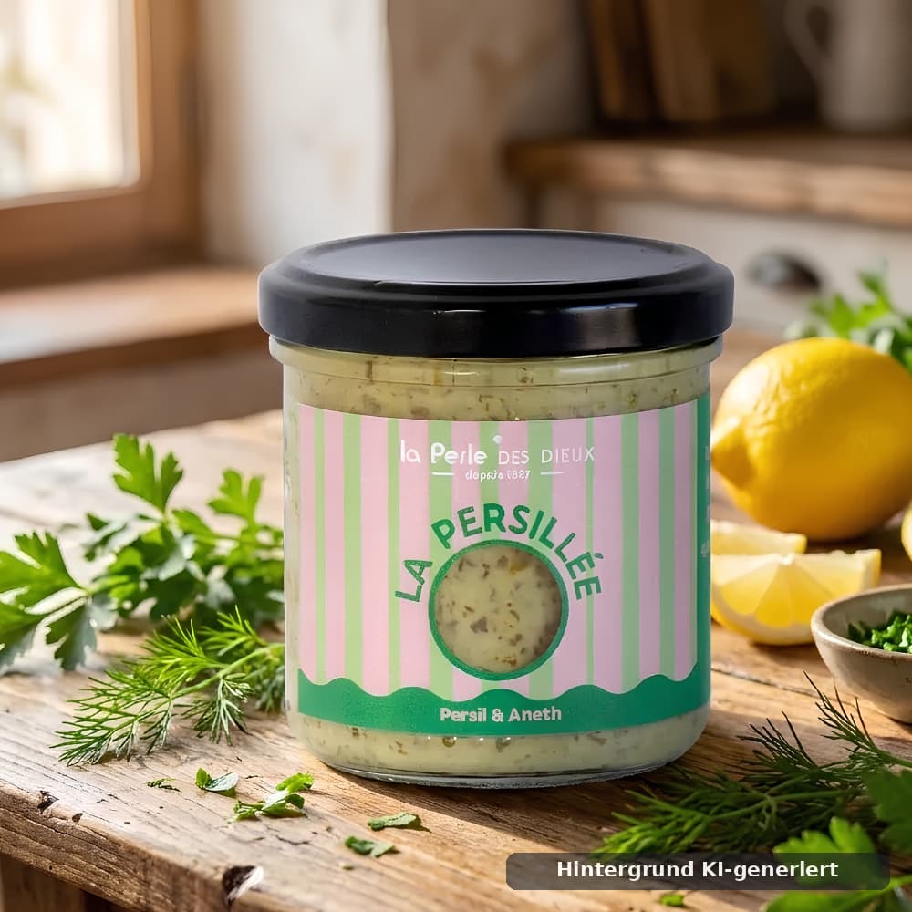 Kräutersauce La Persillée mit Petersilie und Dill 130g La Perle des Dieux Perle des Dieux
