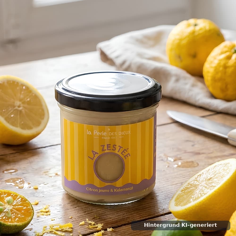 Zitronensauce La Zestée mit Kalamansi und Schalotte 130g La Perle des Dieux Perle des Dieux