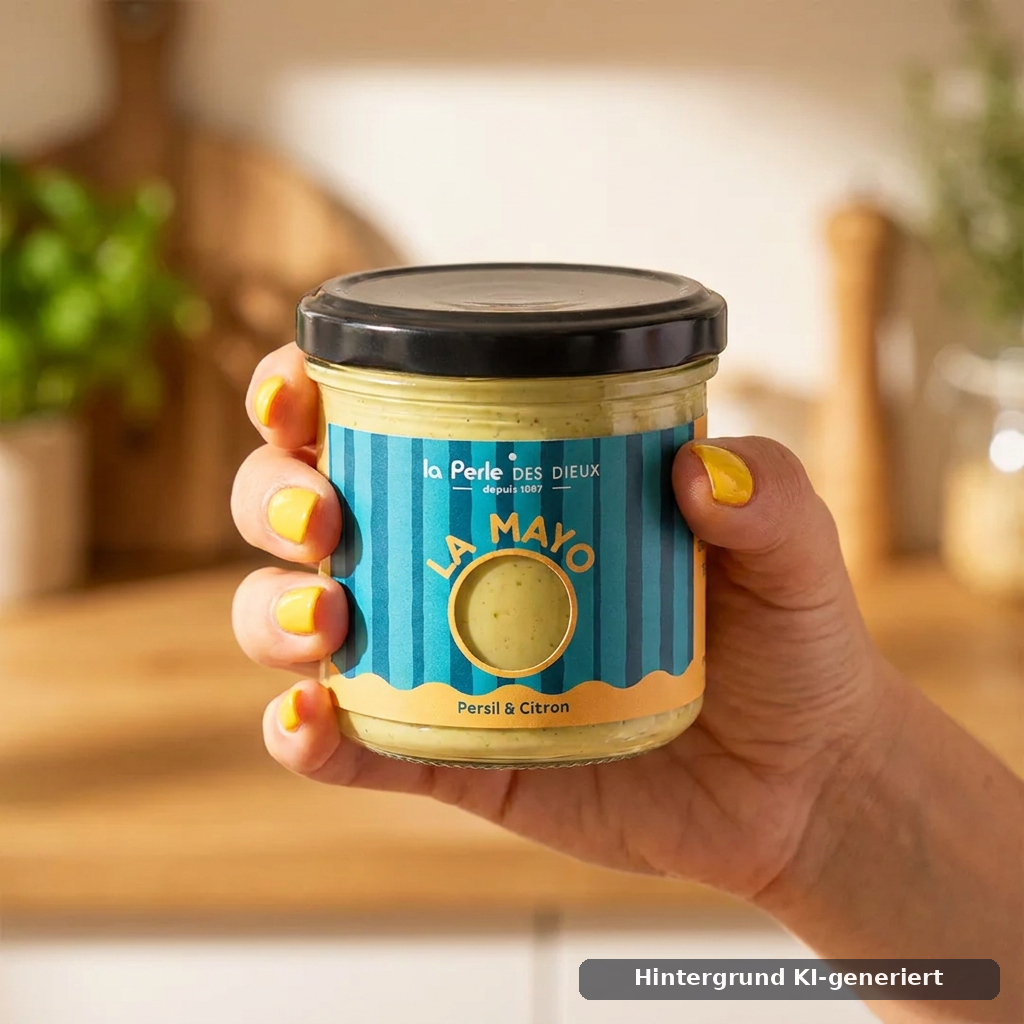 Mayonnaise mit Petersilie und Zitrone 130g La Perle des Dieux Perle des Dieux