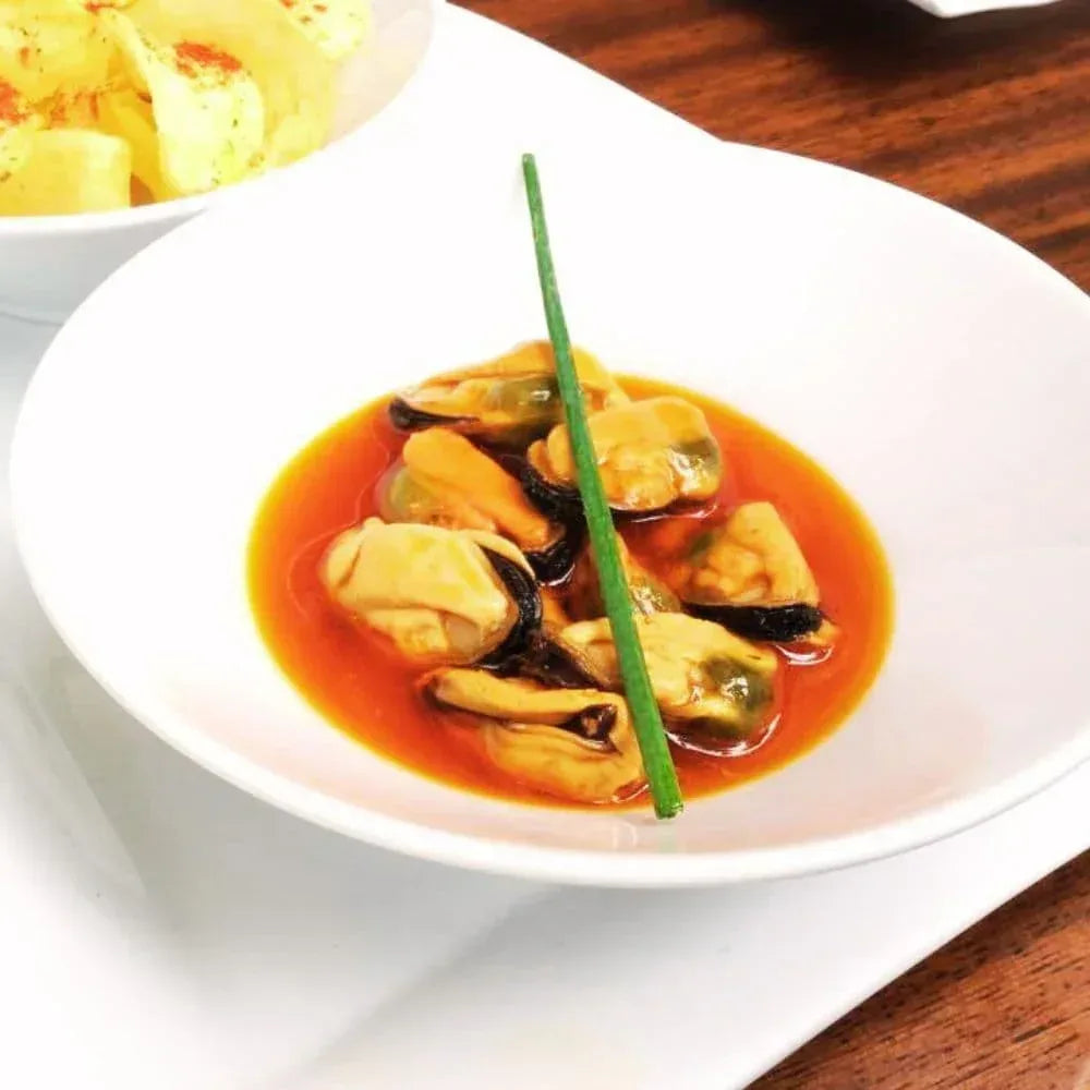 Scharfe Muscheln mit Knoblauch aus Galizien N°131 🔥🔥 Conservas La Brujala