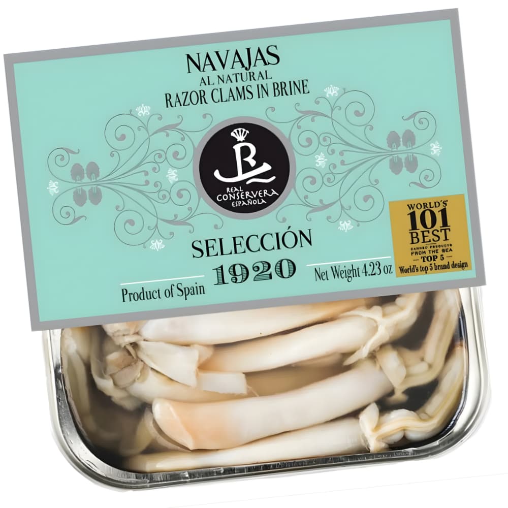 Navajas al Natural (Schwertmuscheln im Natursud) – Selección 1920 Real Conservera Española