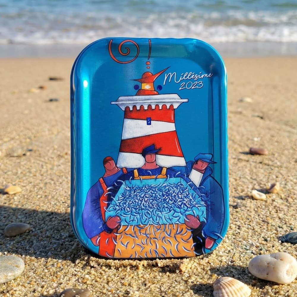 Jahrgangssardine 2023 Ramine - Leuchtturm rot/weiß La Pointe de Penmarch