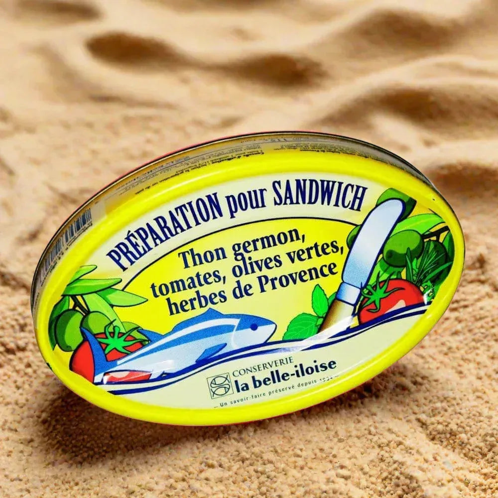 Sandwichcreme mit Thunfisch, Tomate, grünen Oliven, Kräutern der Provence Belle Iloise