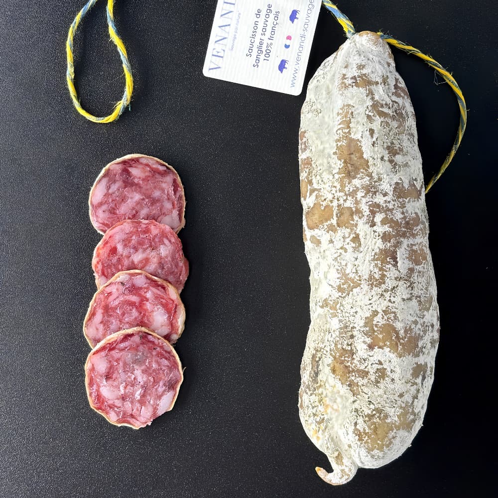 Saucisson de Sanglier Sauvage 100% Français (Wildschwein-Salami, luftgetrocknet) 180g