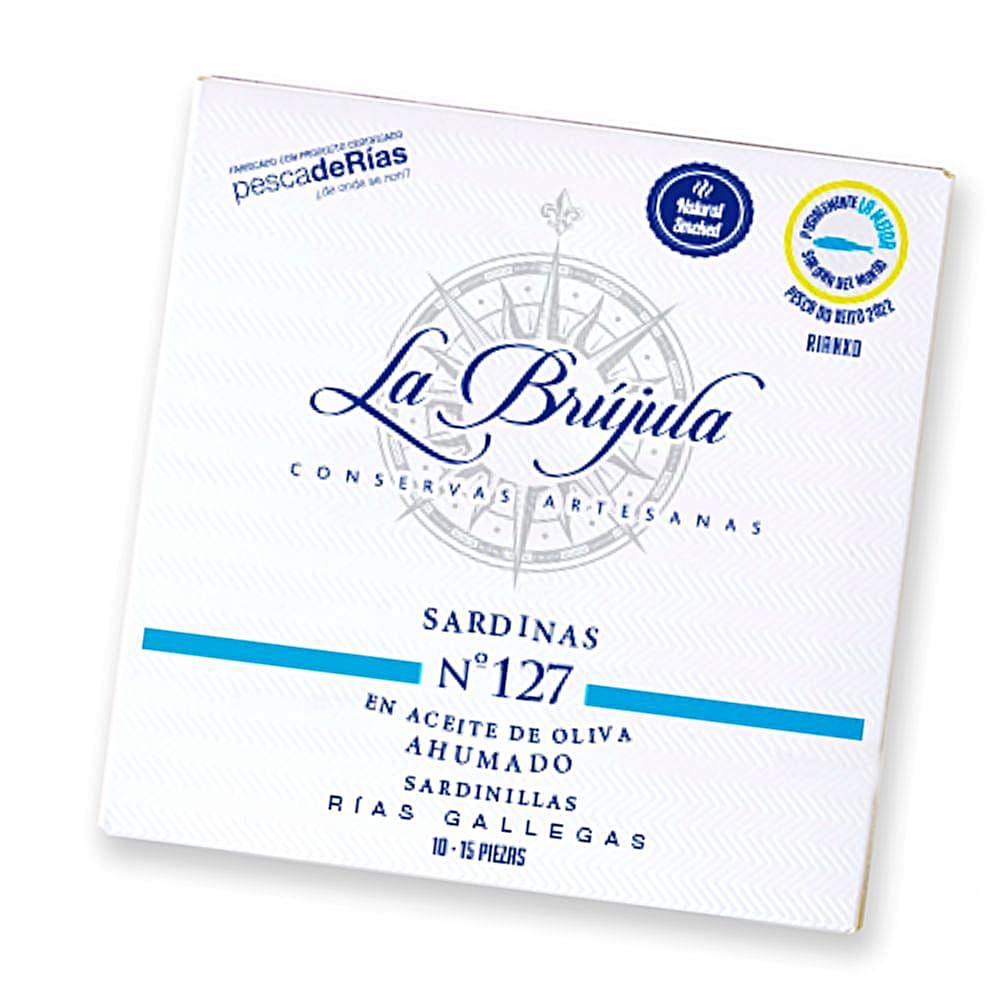Sardinas do Xeito Nr. 127 in geräuchertem Olivenöl Conservas La Brujala