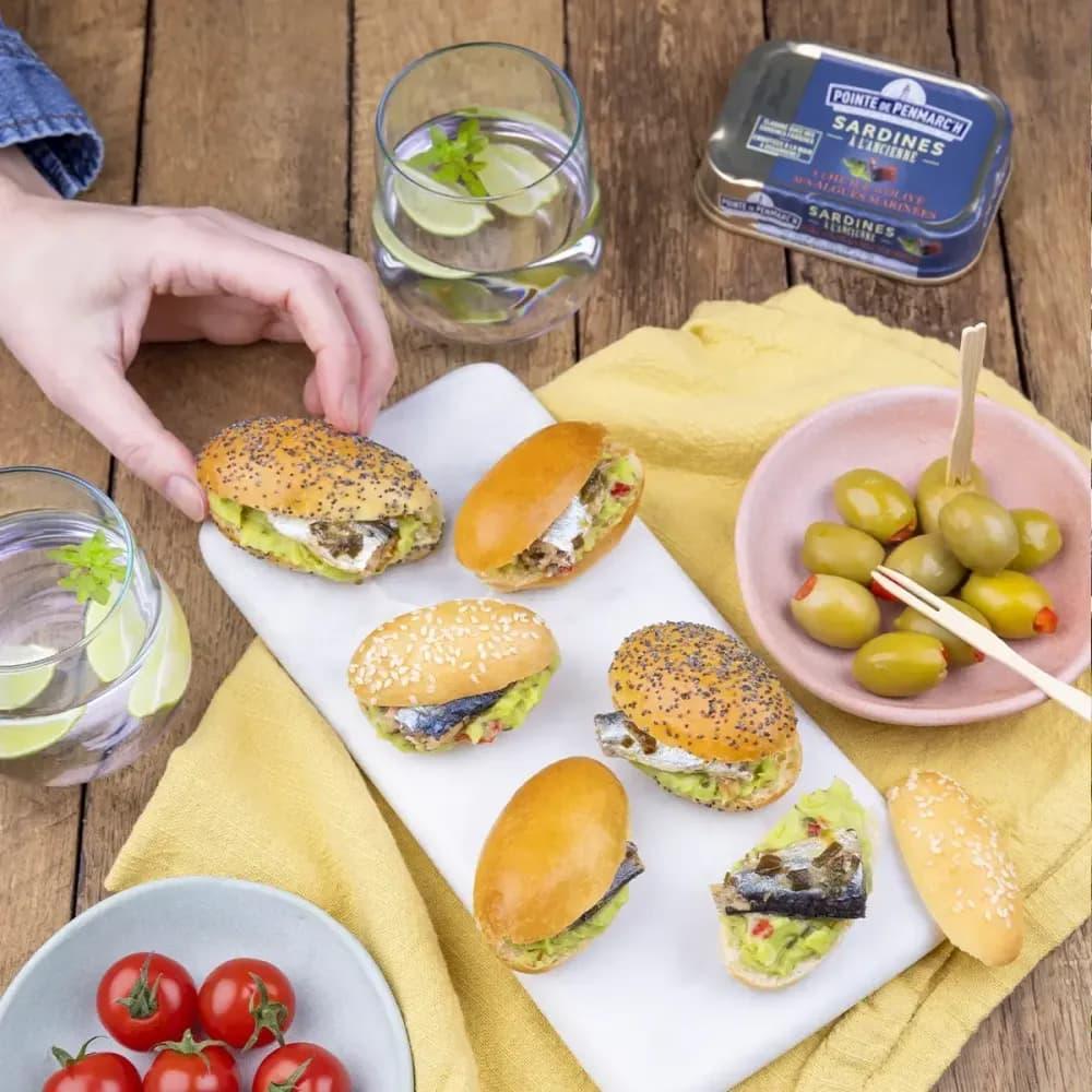 Sardinen mit Olivenöl und marinierten Algen - La Pointe de Penmarch - Maître Philippe & Filles