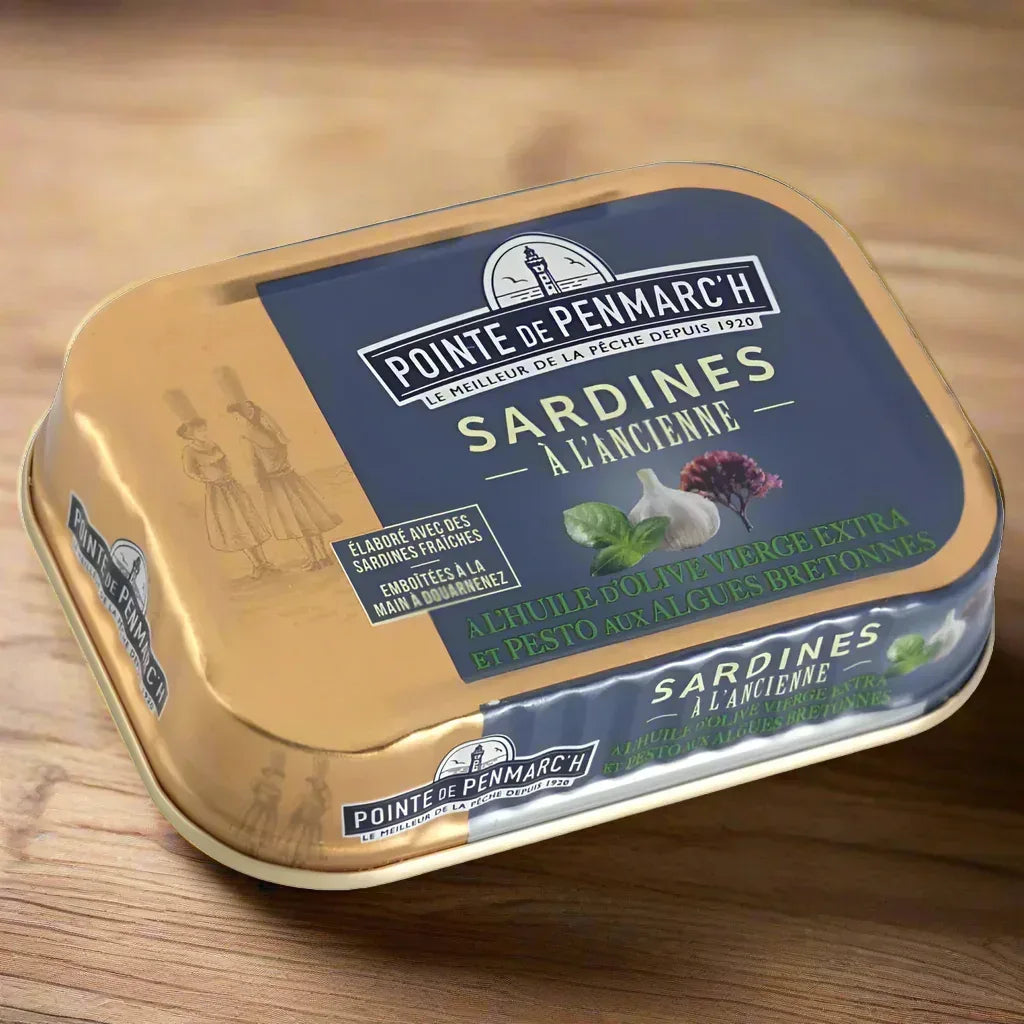 Sardinen mit Pesto und Algen aus der Bretagne La Pointe de Penmarch