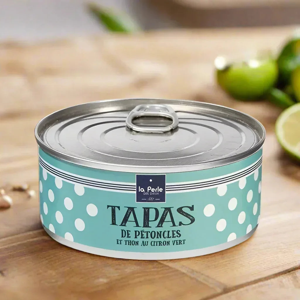 Tapas von Kammmuscheln mit Thunfisch und Limetten Perle des Dieux