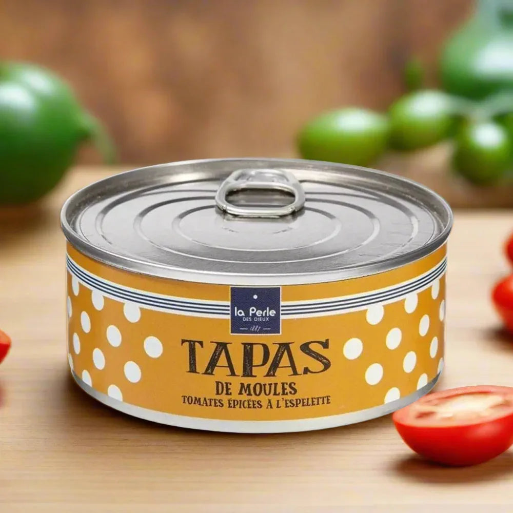 Tapas von Muscheln mit Piment d'Espélette Perle des Dieux