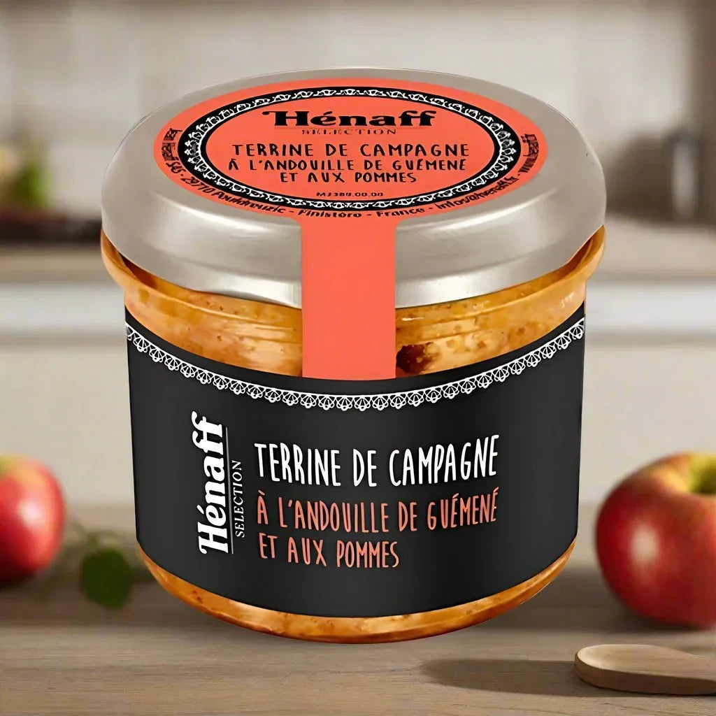 Landterrine mit Andouille de Guémené und Äpfeln - 90g - Henaff - Maître Philippe & Filles