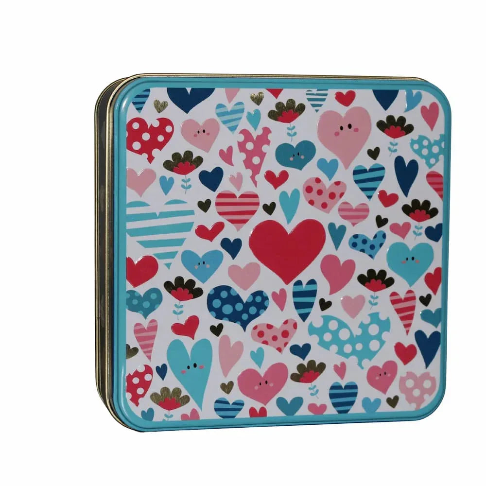 Bretonische Galettes und Palets "pur beurre" - Metalldosen 170g "Les Cœurs" Atelier D